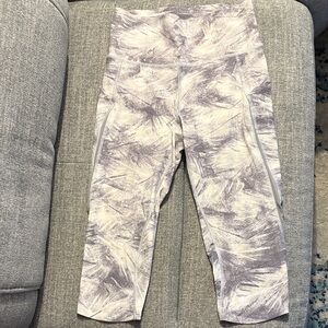 Lululemon Athletica Abstract Gray and White Leggings